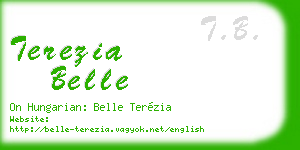 terezia belle business card